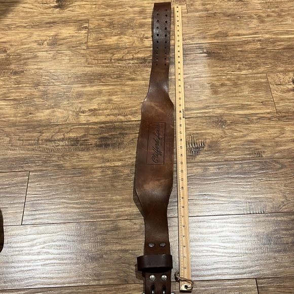 Clifford Lenox THE ORIGINAL // LEATHER LIFTING BELT // BROWN - Picture 2 of 13